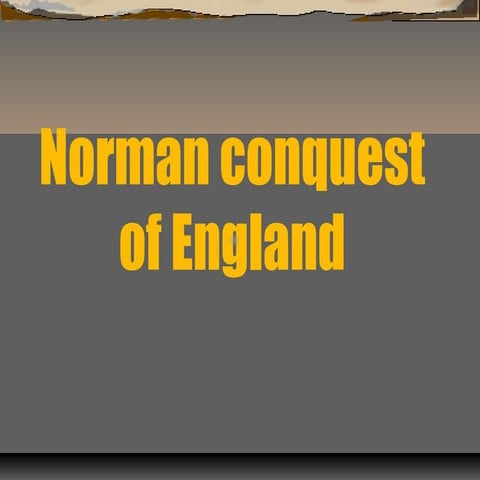 Norman conquest in Britain