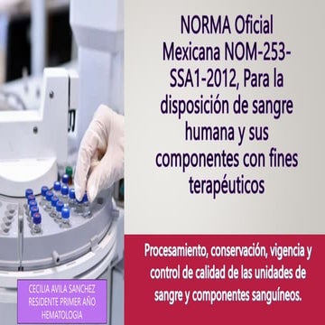 Norma Oficial Mexicana Nom 253 Ssa1 2012