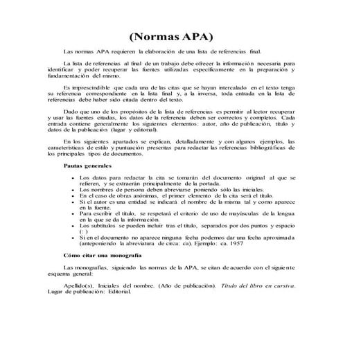 Normas apa 
