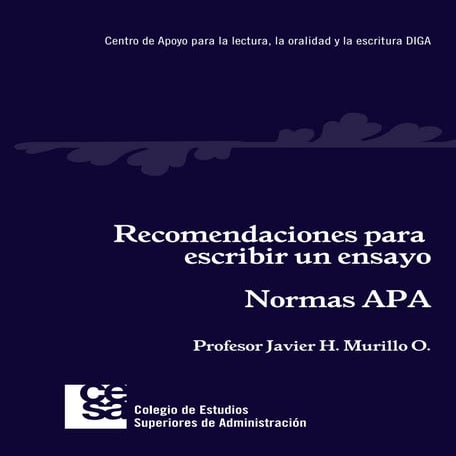 MÉTODO APA CORRECTAMENTE REDACTADA 2016