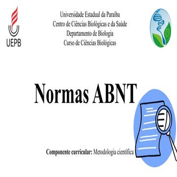 Descrição das normas da abnt 2024- metodologia cientifica | PPTX