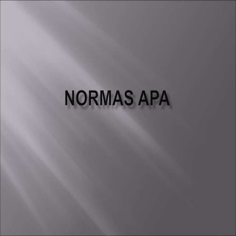 Normas apa