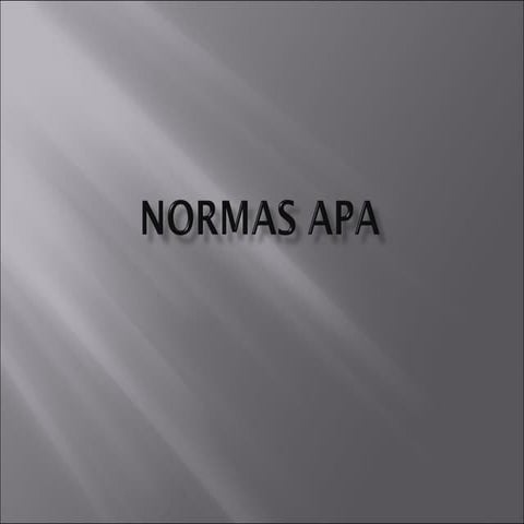 Normas apa