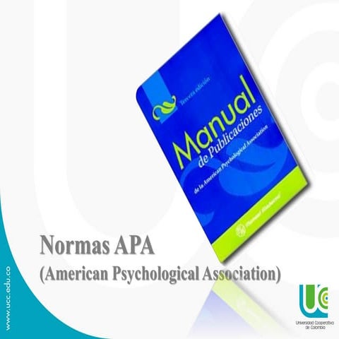 Normas APA 2015 psicología UCC