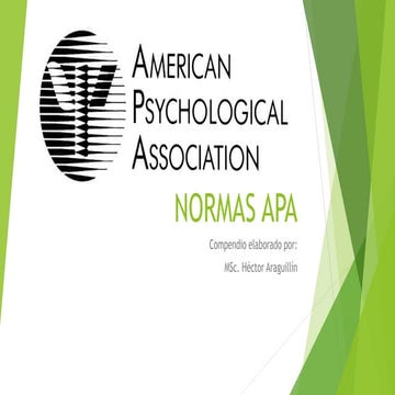 Normas APA para el BI