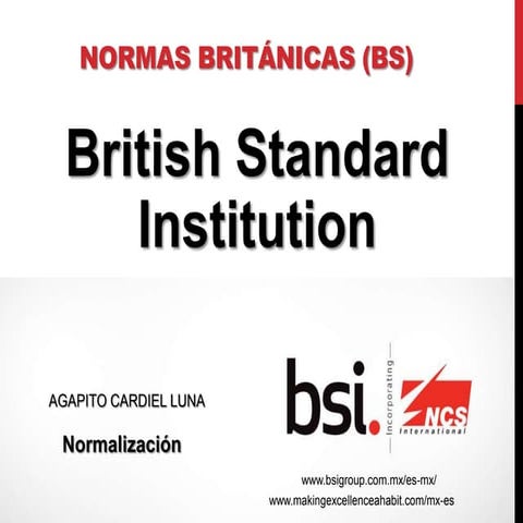 Normas Britanicas BSI