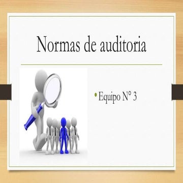 Normas de auditoria 