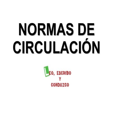 Normas de circulación