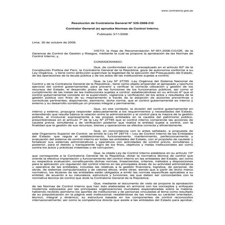 ACUERDO A-039-2023 NORMAS GENERALES Y TECNICAS DE CONTROL INTERNO ...