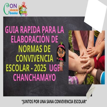 Orientaciones para la elaboración de NORMAS DE CONVIVENCIA 2025 | PPTX
