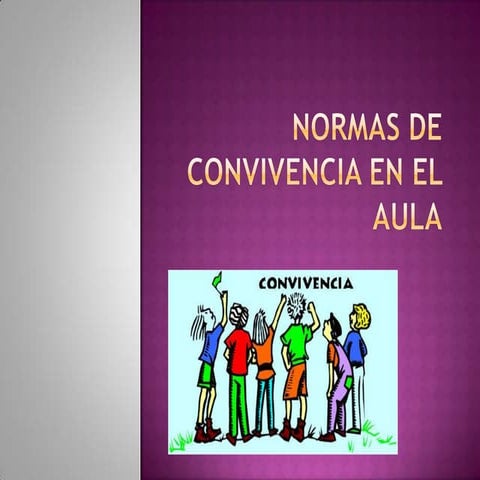 Normas de convivencia en el aula
