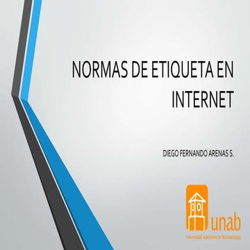 Normas de etiqueta en internet