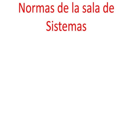 Normas de la sala2