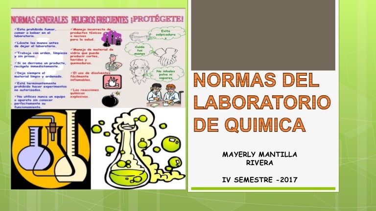 Normas del laboratorio de quimica