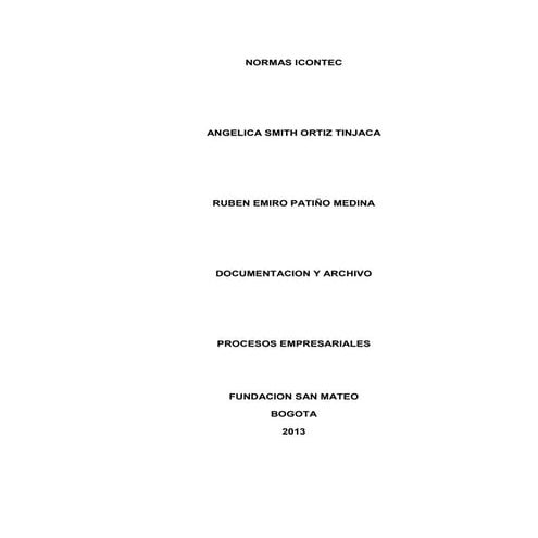 Normas icontec | DOCX