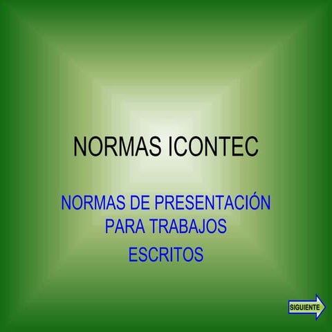 Normas icontec presentación trabajos escritos