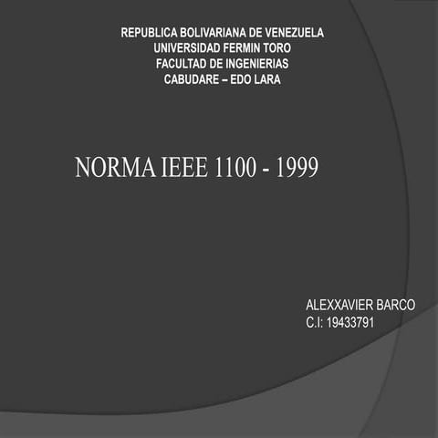 Normas ieee 1100 1999