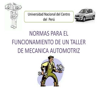 Normas para el funcionamiento de un...