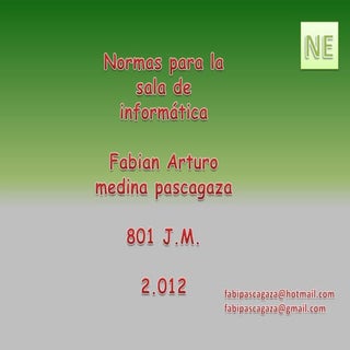 Normas para la sala de informatica[1]