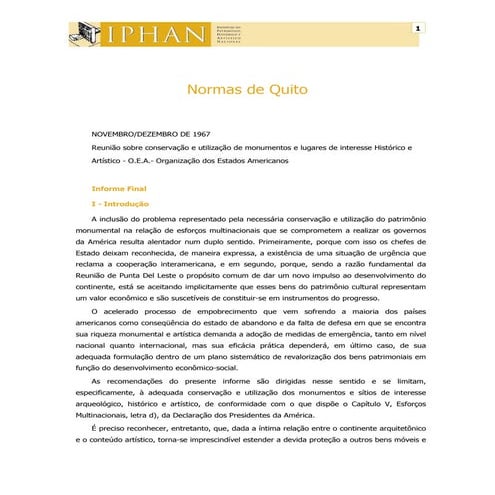 Normas de Quito 1967