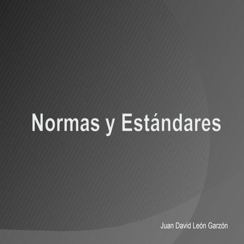 Normas y estandares