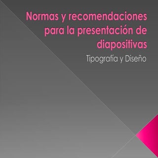 Normas y recomendaciones para la pr...