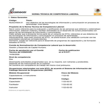 Norma de competencia laboral | PPTX