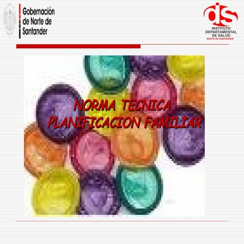 Norma técnica para planificación familiar