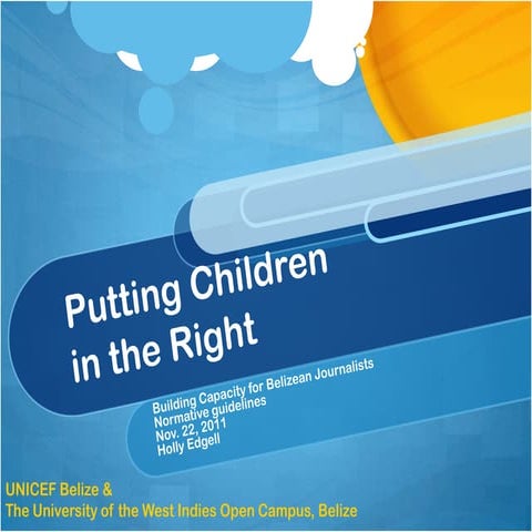 Guidelines and approaches to news coverage of children and youth