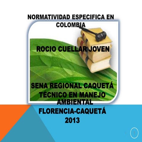 Normatividad ambiental  