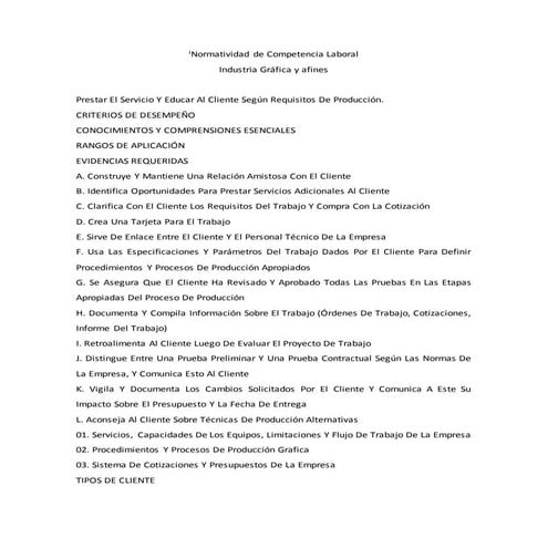 Normatividad de competencia laboral
