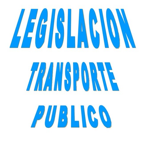 Normatividad transporte