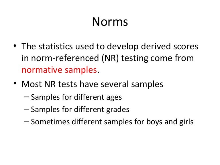 Norms Norms