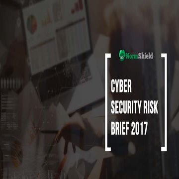 2017 Cyber Risk Grades by Industry:  Normshield Executive Presentation