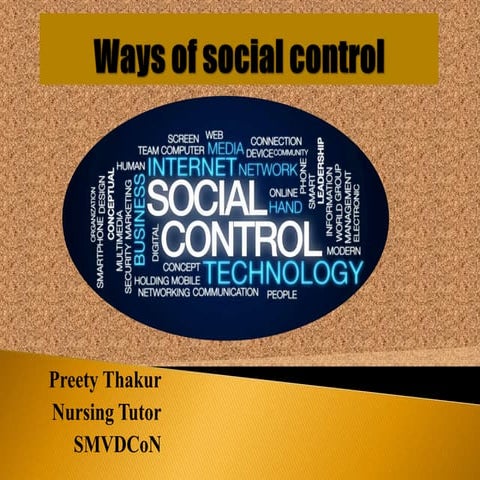 Ways of Social control