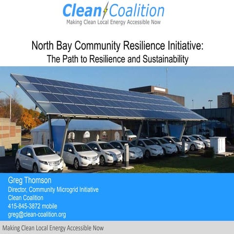 North Bay Community Resilience Initiative: The Path to Resilience and Sustain...