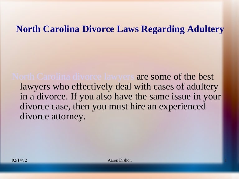 nc dating laws