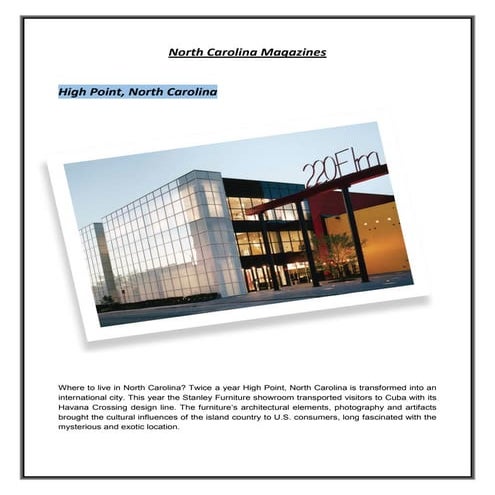 North Carolina Magazines PDF