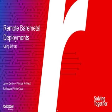 Remote Baremetal Deployments Using Bifrost