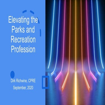 Elevate the Parks and Recreation Profession