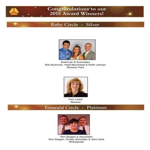 Northcentral & Northwoods Wisconsin award winning First Weber agents