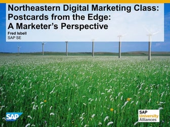 SAP Presentation to Northeastern University Digital Marketing Fall 2016