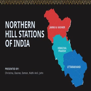 Tourism - Northern Hill Stations of India