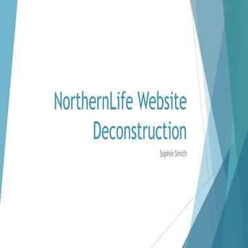 Northern life web deconstruction