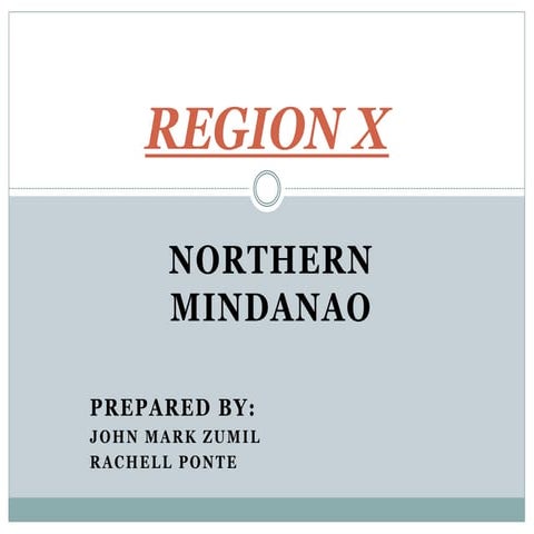 Northern mindanao presentation