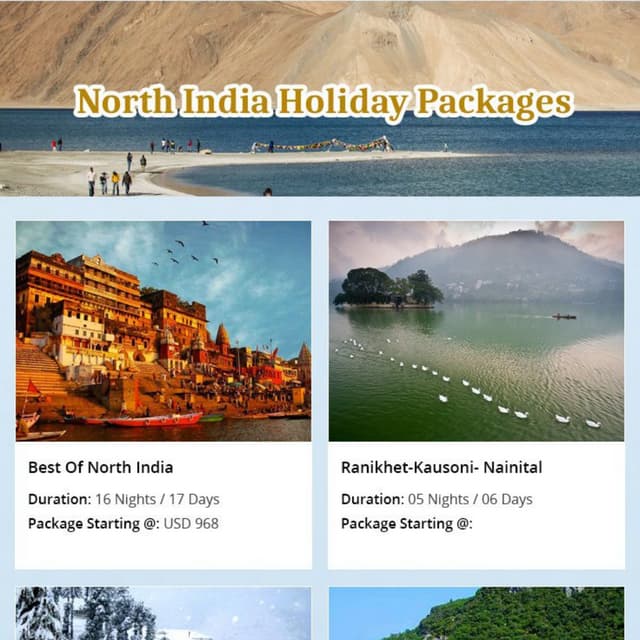 North india holiday packages PDF