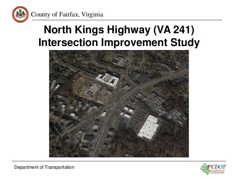 North Kings Highway (VA 241) Intersection Improvement Study