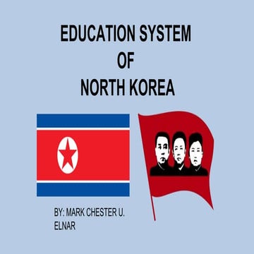 North Korea Education System ppt reports | PPT