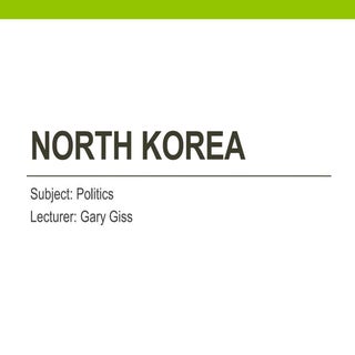 North korea   ppt