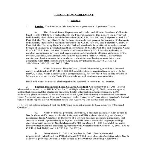  HIPAA Violation Fines: North memorial Hospistal Settlement 